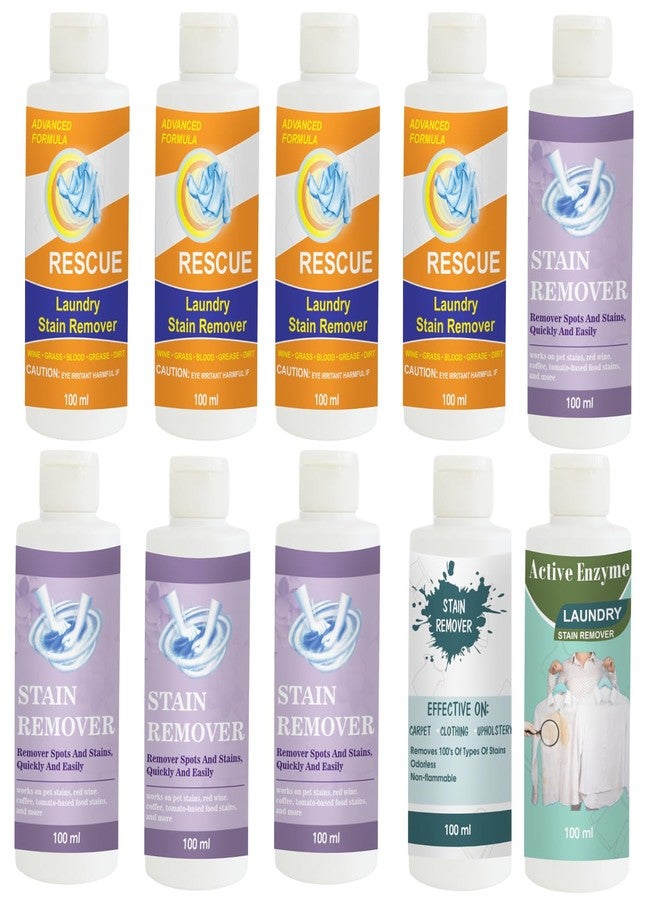 TOOVUS Stain Remover Combo Pack of Orange (Pack of 4), Purple (Pack of 4), Sky and Pista Stain Remover | Multi-Surface Cleaning Solution for Clothes, Fabrics, Upholstery (100 g Each) - Image 1